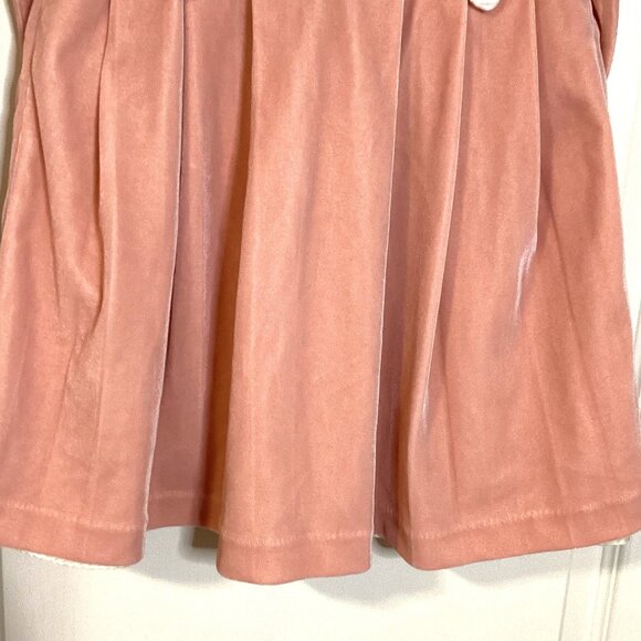 Cucci Bebe Little Girls Pink Velvet Dress Wedding Bridesmaid Flower Girl - Picture 3 of 8